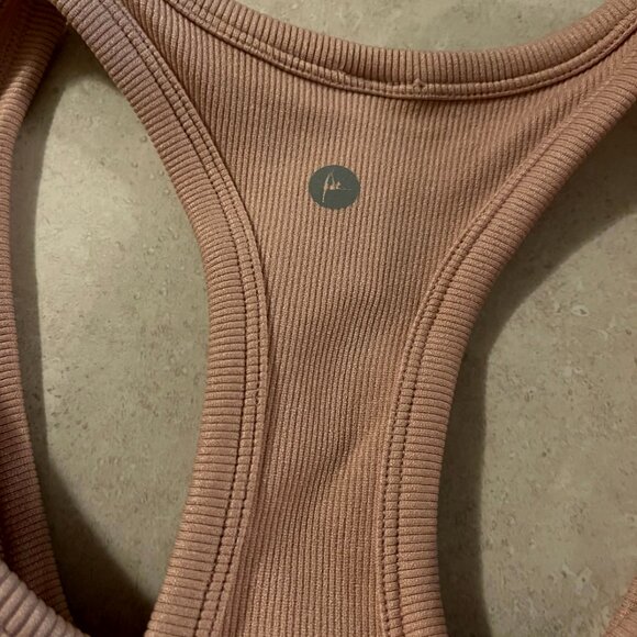 NWT 90 degree by reflex sports bra seamless rib sorelle bra Size large blush - Picture 7 of 8